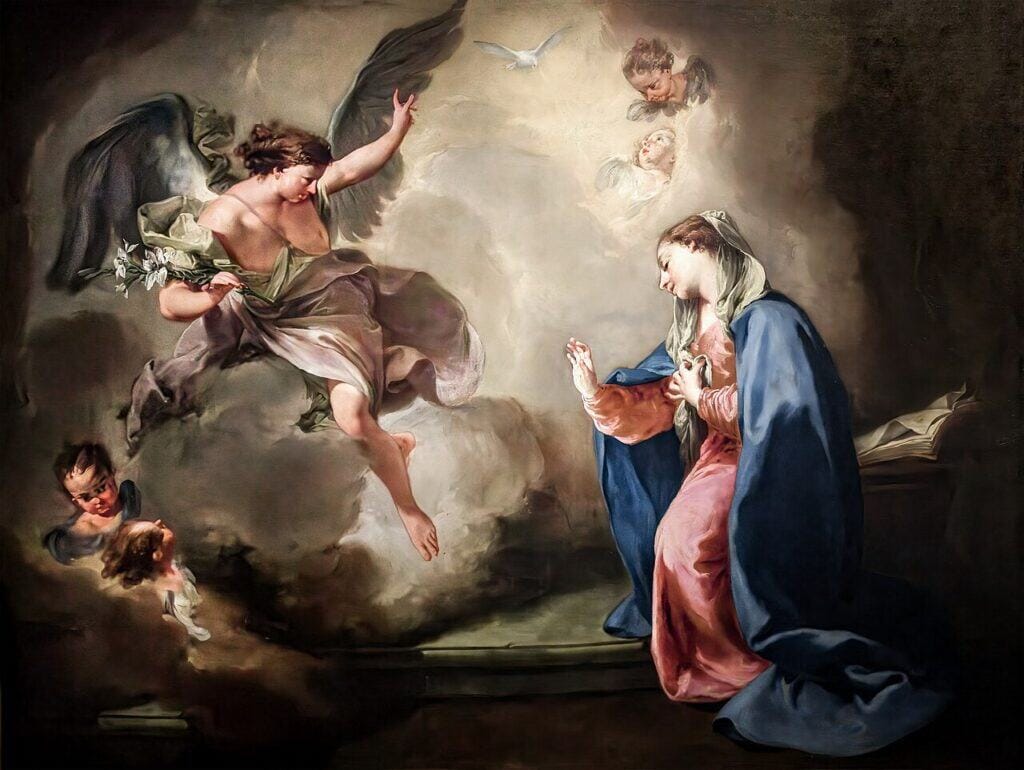 Annunciation - Giambattista Pittoni - 1757