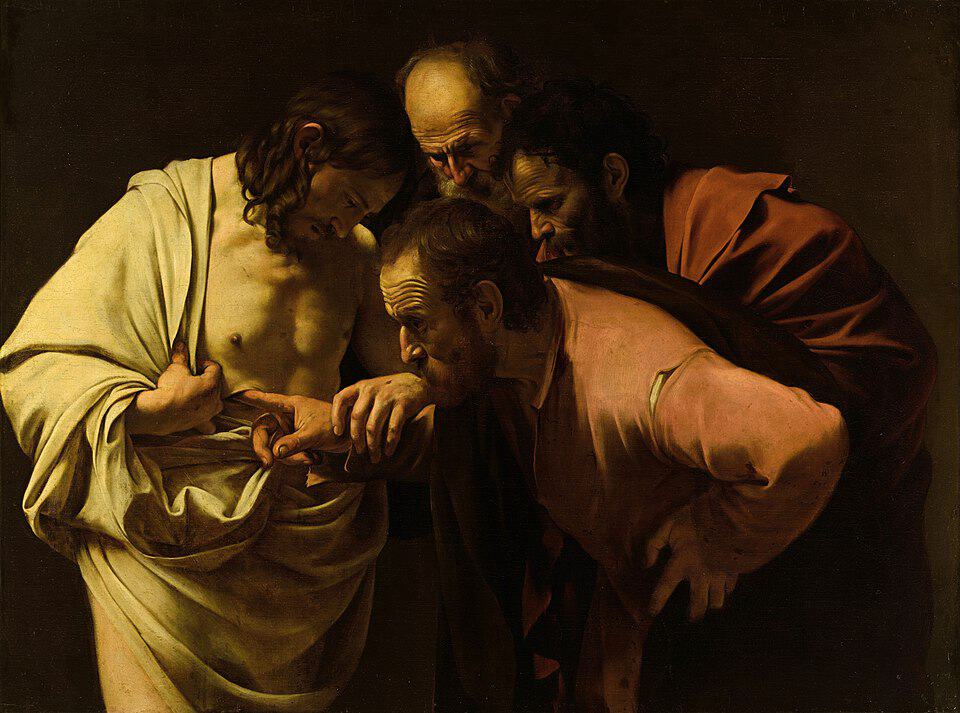Incredulity of St. Thomas - Caravaggio - 1601