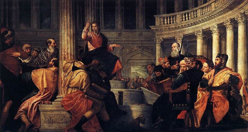 Jesus Among the Doctors - Paolo Veronese - 1560