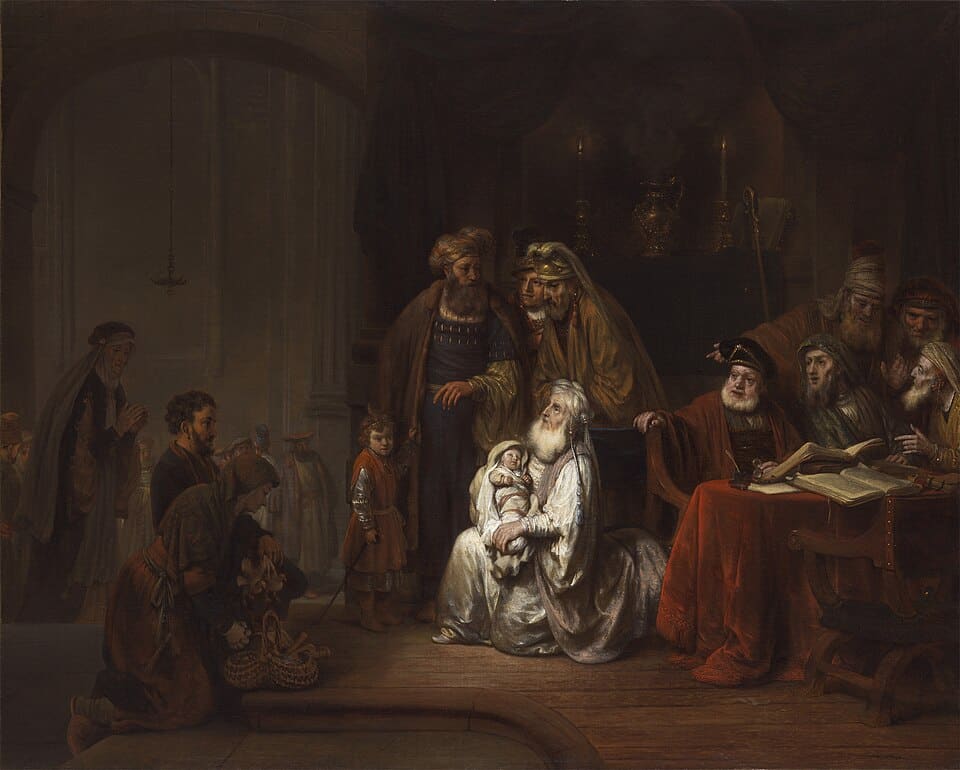Simeon in the Temple - Gerbrand van den Eeckhout - 1672