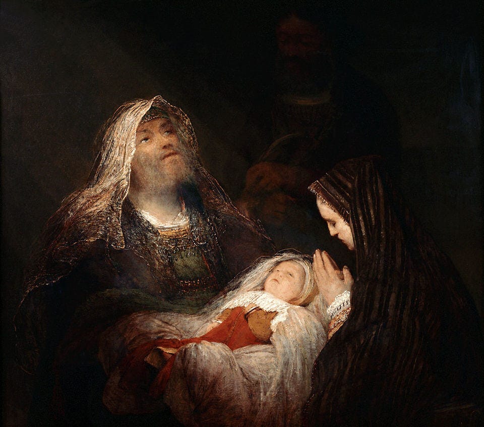 Simeon's Song of Praise - Arent de Gelder - 1700-1710