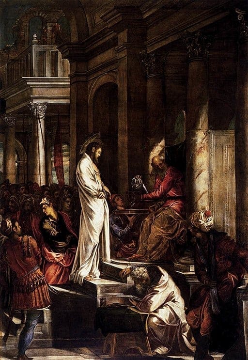 Christ Before Pilate (Friday Rosary) -Jacopo Tintoretto - 1556-1557