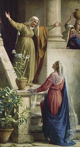 The Meeting of Mary and Elisabeth (Saturday Rosary) - Carl Heinrich Bloch - 1866
